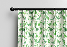 Dino Land, Lush Green - Made to Measure Curtains - Image 10